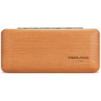 Wooden cigar humidor with a light finish and a metal hinge on top, branded CIGARLOONG CIGAR on the side.