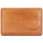 Rectangular wooden cigar case with rounded corners and subtle grain, brand name 'CIGARLONG' in the lower right.