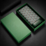 CigarLoong CL-031 wave-pattern leather cigar case for three cigars, alternate product view 4