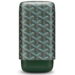 CigarLoong CL-031 wave-pattern leather cigar case for three cigars, alternate product view 6