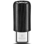 CigarLoong CL-042 stainless steel and cedar wood cigar case for two cigars, alternate product view 11