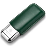 CigarLoong CL-042 stainless steel and cedar wood cigar case for two cigars, alternate product view 8