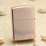 Japanese Zippo Armor Rose Gold Mother-of-Pearl inlay lighter - view 2