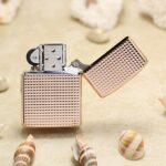 Japanese Zippo Armor Rose Gold Mother-of-Pearl inlay lighter - view 4