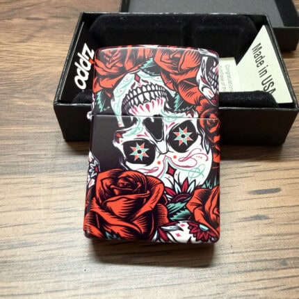 Zippo Devil Rose full-wrap color lighter