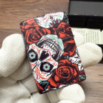 Zippo Devil Rose full-wrap color lighter – alternate view 3