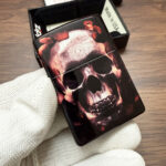 Zippo Flaming Skull full-wrap color lighter – alternate view 4