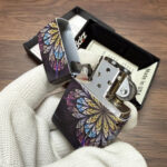 Zippo Floral Bloom full-wrap color lighter – alternate view 7
