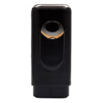 LUBINSKI HY-3305L leather and cedar wood three-cigar case with cutter, alternate product view 5