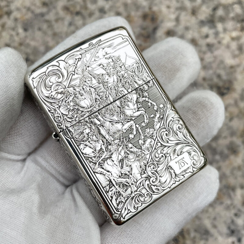 Four Horsemen Revelation Sterling Silver Zippo Lighter