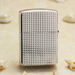 Japanese Zippo Armor Silver Mother-of-Pearl inlay lighter - view 2