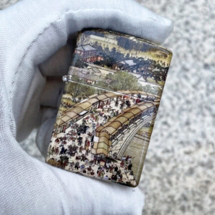 Zippo Along the River During the Qingming Festival full-wrap color lighter