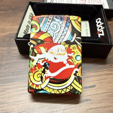 Zippo Santa Claus Village full-wrap color lighter