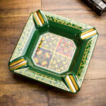 LUBINSKI YJA-20032 Baroque four-cigar ceramic ashtray, alternate product view 1