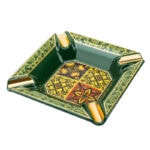 LUBINSKI YJA-20032 Baroque four-cigar ceramic ashtray, alternate product view 4