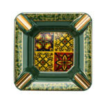 LUBINSKI YJA-20032 Baroque four-cigar ceramic ashtray, alternate product view 6