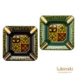 LUBINSKI YJA-20032 Baroque four-cigar ceramic ashtray