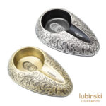 LUBINSKI YJA-20046 antique-finish arabesque single-cigar ashtray