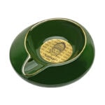 LUBINSKI YJA-20049 compact round single-cigar ceramic ashtray, alternate product view 6