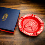 LUBINSKI YJA-20052 Year of the Horse five-cigar ceramic ashtray, alternate product view 3