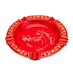 LUBINSKI YJA-20052 Year of the Horse five-cigar ceramic ashtray, alternate product view 4