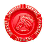 LUBINSKI YJA-20052 Year of the Horse five-cigar ceramic ashtray, alternate product view 5