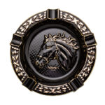 LUBINSKI YJA-20052 Year of the Horse five-cigar ceramic ashtray, alternate product view 6
