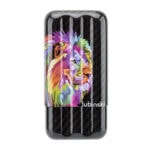 LUBINSKI YJA-70001 vertical-stripe carbon fiber cigar case for three cigars, alternate product view 8