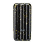 LUBINSKI YJA-70001 vertical-stripe carbon fiber cigar case for three cigars, alternate product view 9
