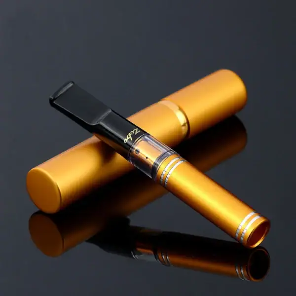 ZOBO ZB-396 reusable magnetic cigarette filter holder in gold and black