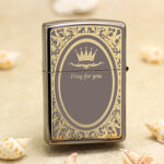 Japanese Zippo Black Ice Celtic cross lighter – alternate view 1