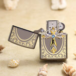 Japanese Zippo Black Ice Celtic cross lighter – alternate view 2