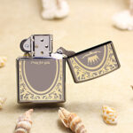 Japanese Zippo Black Ice Celtic cross lighter – alternate view 3