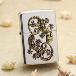 Japanese Zippo Lizard Emblem collectible lighter