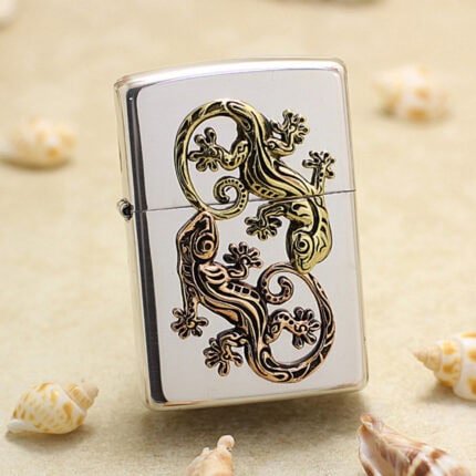 Japanese Zippo Lizard Emblem collectible lighter