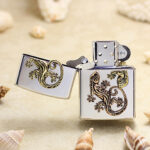 Japanese Zippo Lizard Emblem collectible lighter - view 4