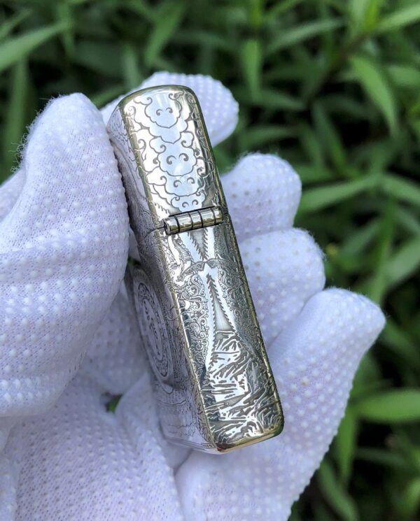 ZippoSterlingSilverWhiteTaraBuddhism_03