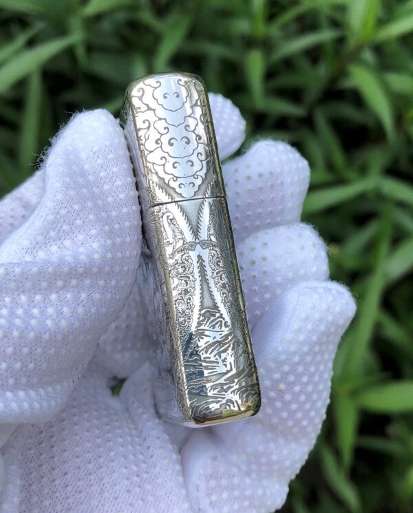 ZippoSterlingSilverWhiteTaraBuddhism_04