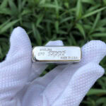 White Tara five-side sterling silver Zippo lighter – bottom stamp view of one available sterling silver case style