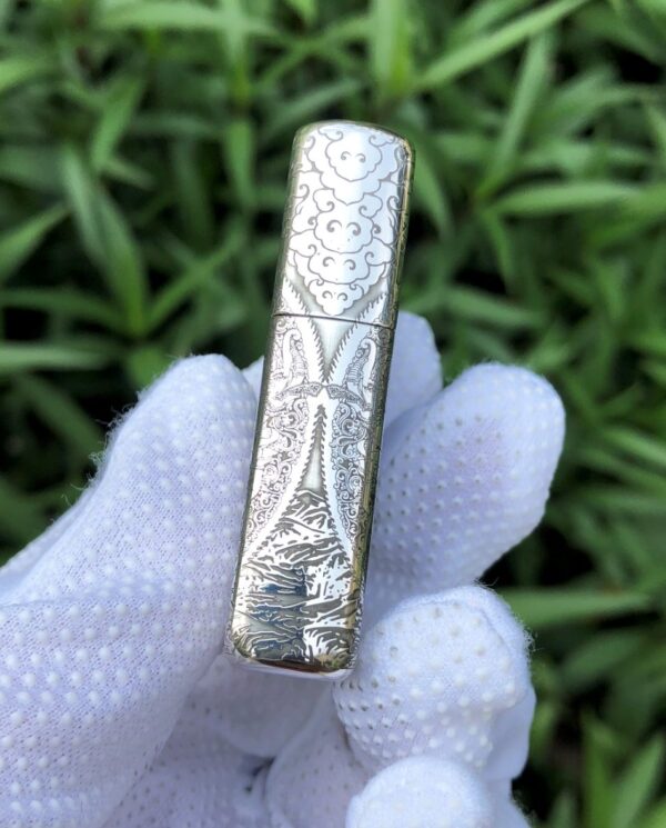 ZippoSterlingSilverWhiteTaraBuddhism_12