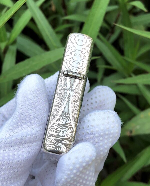 ZippoSterlingSilverWhiteTaraBuddhism_18