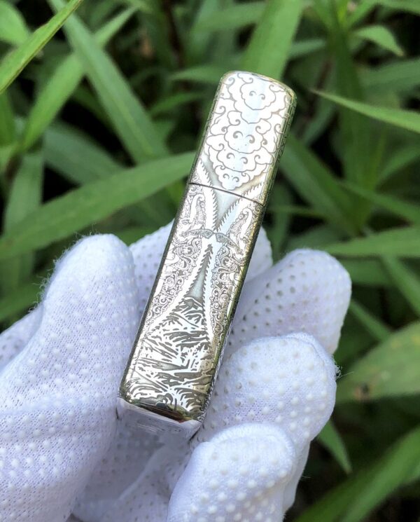 ZippoSterlingSilverWhiteTaraBuddhism_20