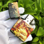 Zippo Dragon and Girl full-wrap color lighter – alternate view 5