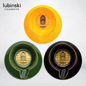 LUBINSKI Portable Single Slot Cigar Ceramics Ashtray