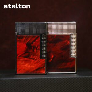 Stelton Line 2 Turbo Holo Ember Mother-of-Pearl Blood Clam Lighter