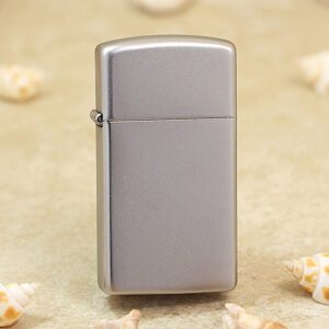 Zippo Slim Satin Chrome Windproof Lighter 1605