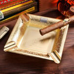 CigarLoong CL-001 ornate four-cigar metal ashtray, alternate product view 1