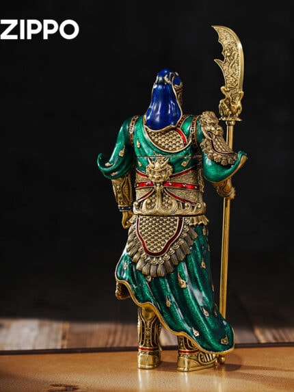 Zippo Guan Gong Emerald Armor detachable magnetic figurine lighter
