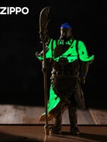 Zippo Guan Gong Emerald Armor detachable magnetic figurine lighter – alternate view 1