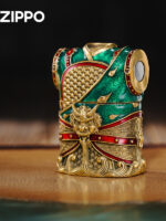 Zippo Guan Gong Emerald Armor detachable magnetic figurine lighter – alternate view 2